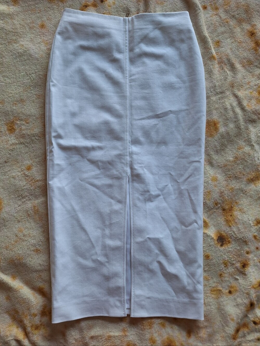 Marciano White High Waisted Front Slit Midi Pencil Skirt Size 2 XS